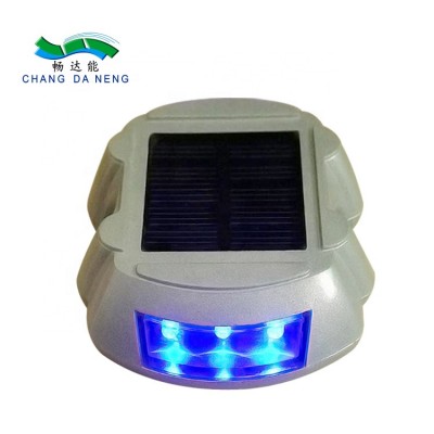 Solar panel powered waterproof solar  aluminum road stud led reflective road mark cat eyes highway light